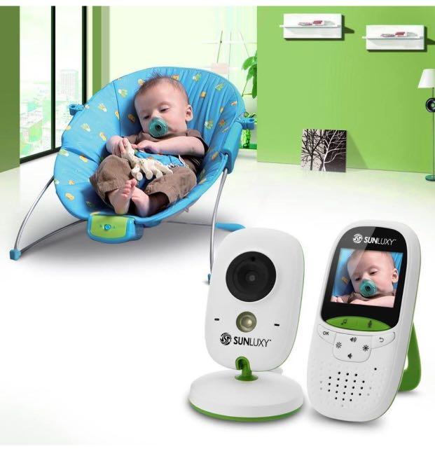 SUNLUXY 2.0 inch Color LCD Wireless Digital Audio Video Baby Monitor Security Camera Two Way Talk Night Vision