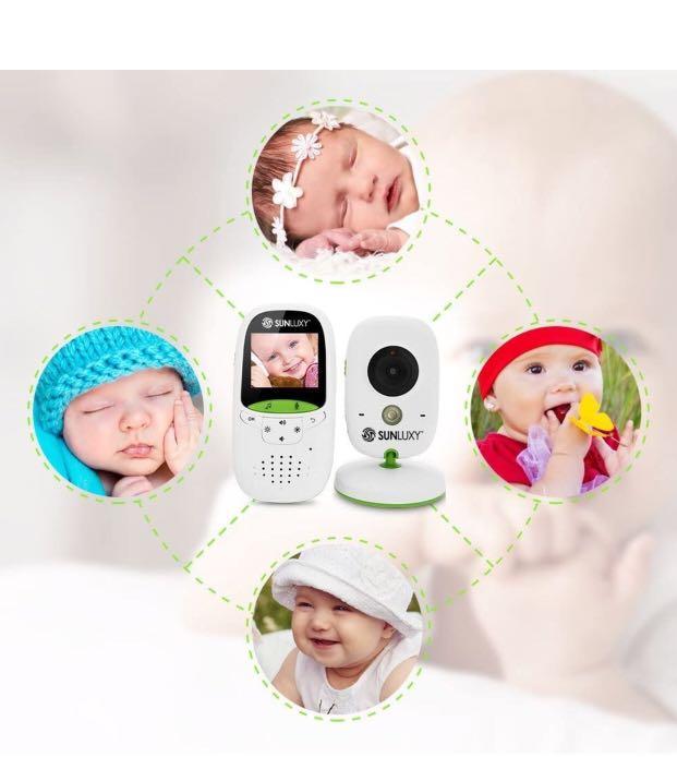 SUNLUXY 2.0 inch Color LCD Wireless Digital Audio Video Baby Monitor Security Camera Two Way Talk Night Vision