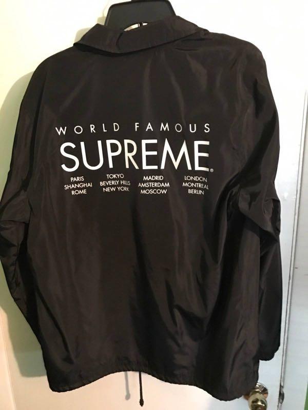 World famous on sale supreme coach jacket