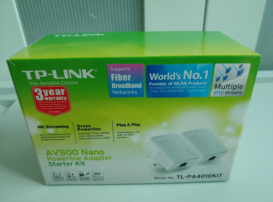 TPLink TLPA4010KIT (AV500 Nano Powerline Network Adapter Kit