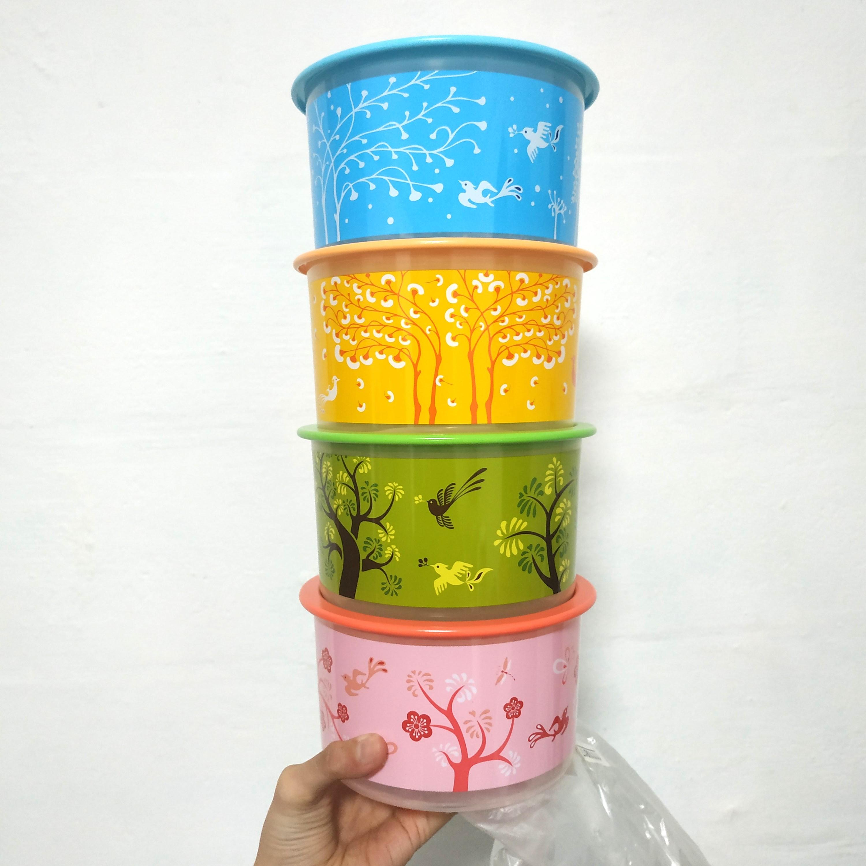 Tupperware 950 ml Four Seasons One Touch Topper Canister Container Set ...