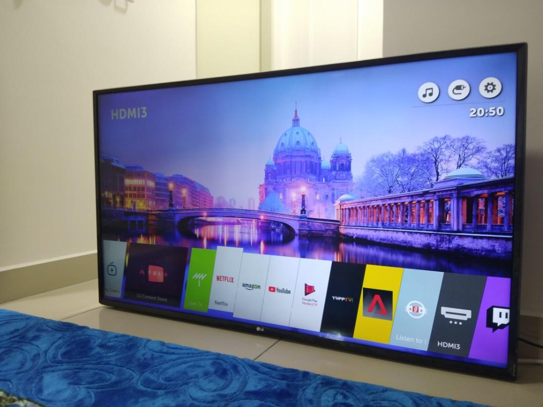 Tv Smart LG 49inc 4k uhd, TV & Home Appliances, TV ...