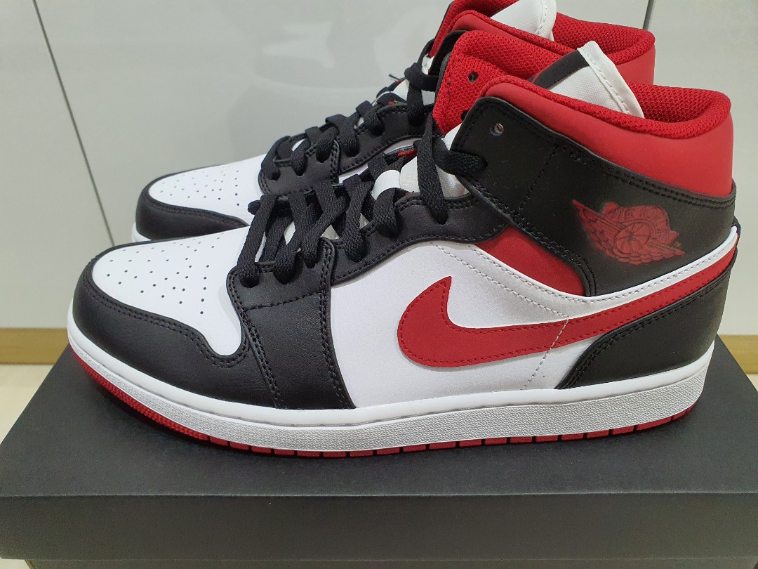 U.S 11 Nike Air Jordan 1 Mid Metallic Red, Men's Fashion, Footwear