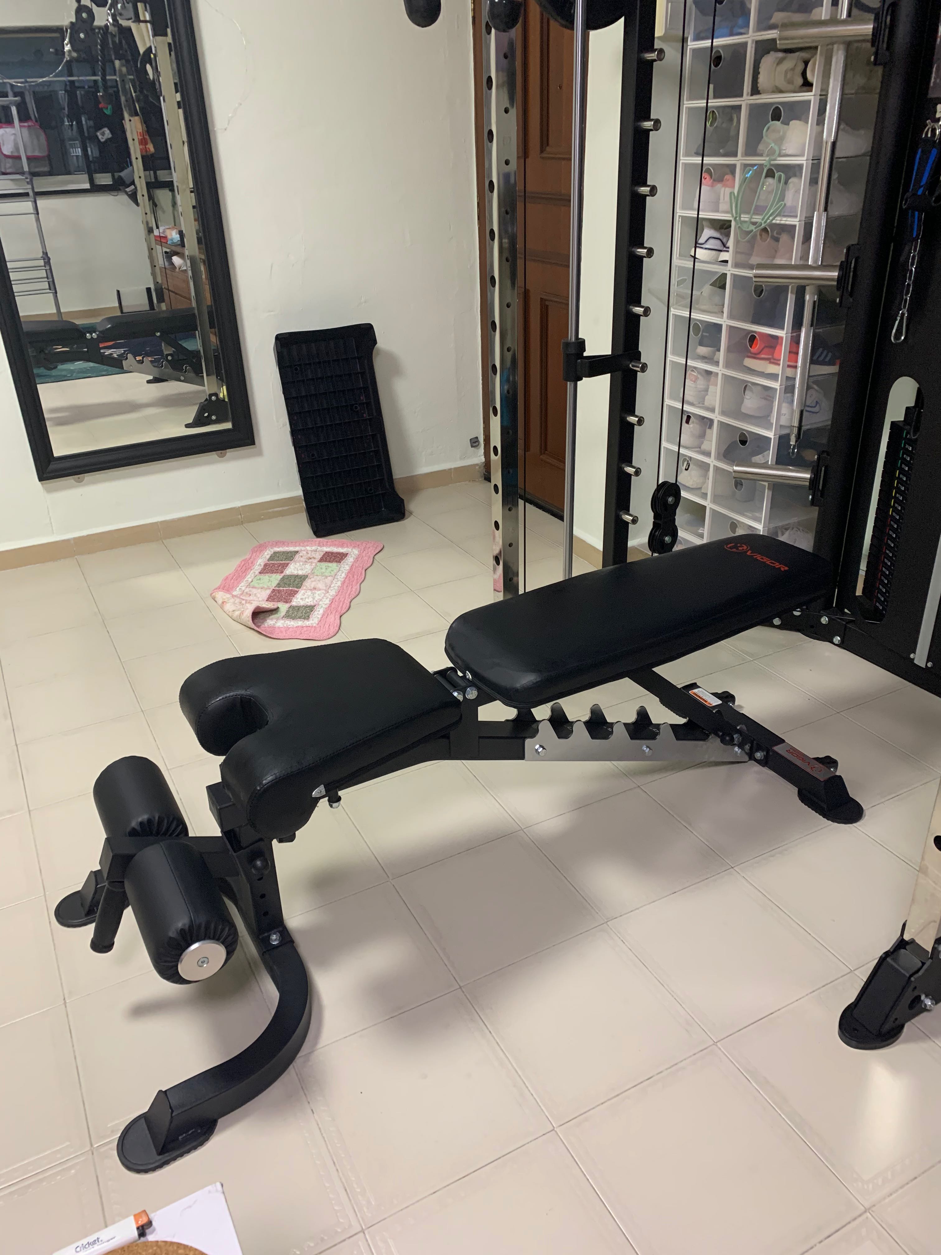Vigor Gym Bench Sports Equipment Exercise Fitness Cardio