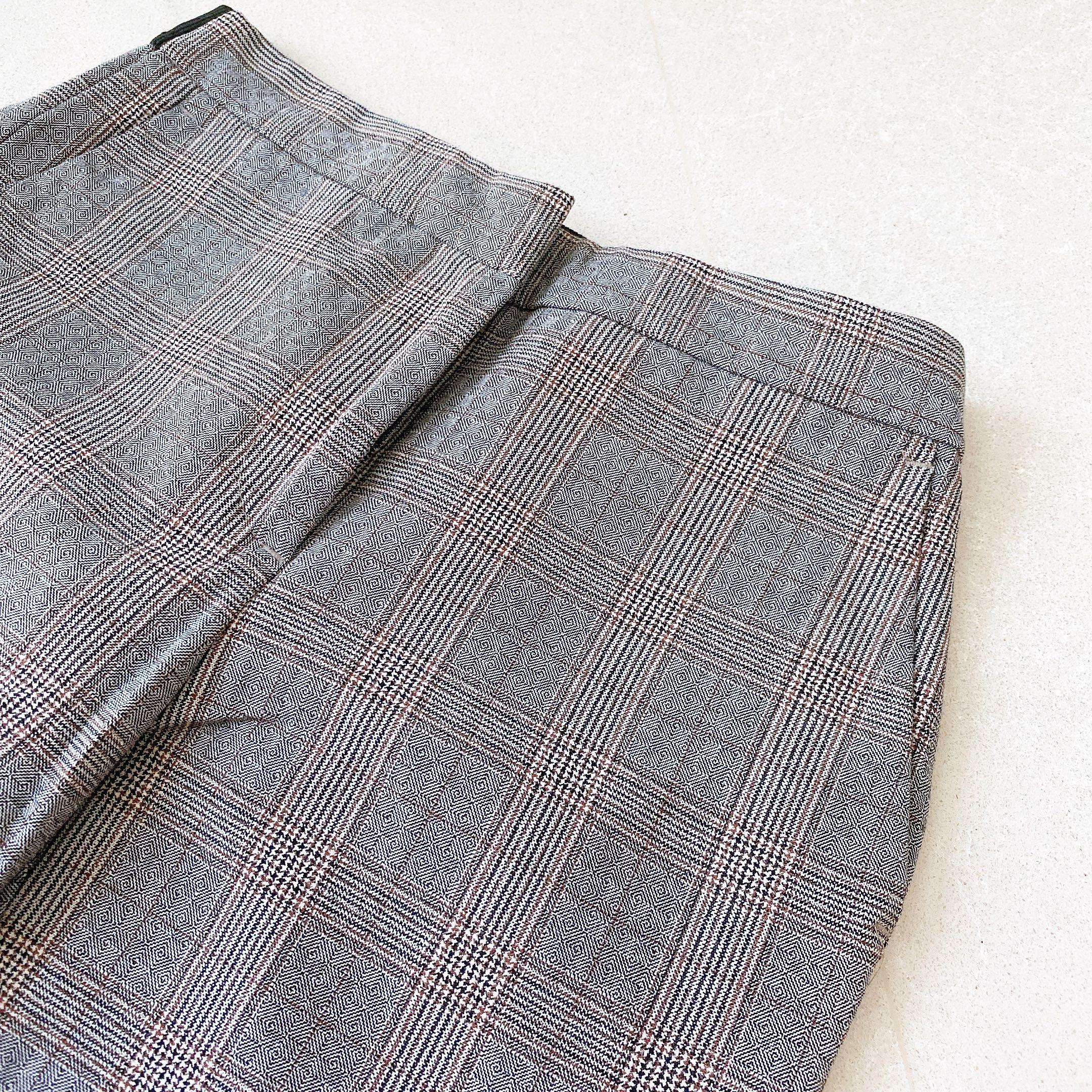 Zara Check Jogger Waist Trousers, Women 