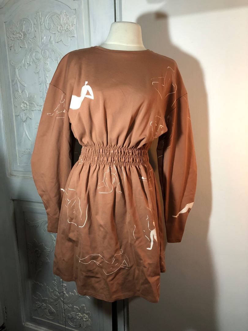 cinched sweater dress