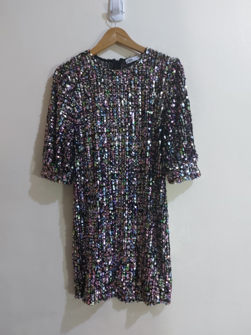Zara Multicolor Sequins Dress Women s Fashion Dresses Sets