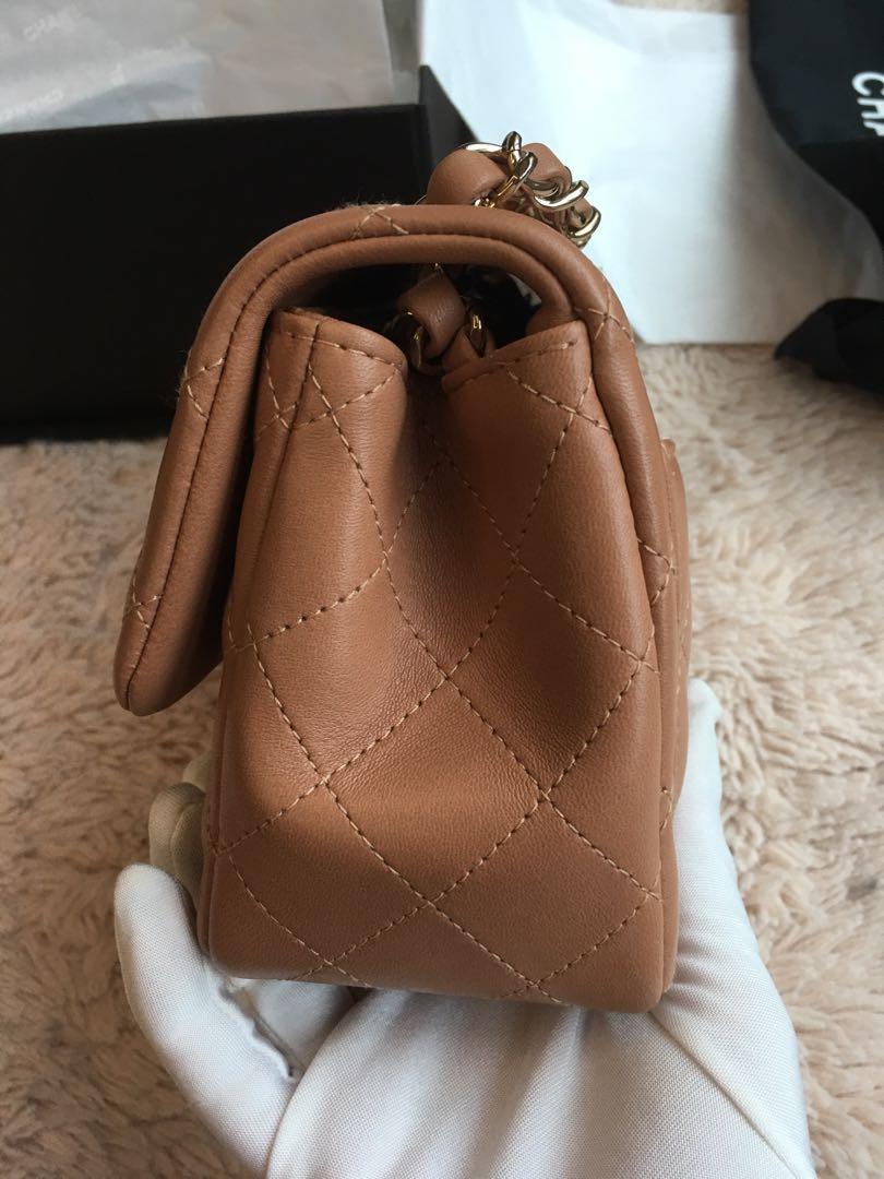 CHANEL 21P MINI RECTANGLE CARAMEL, Women's Fashion, Bags & Wallets, Purses  & Pouches on Carousell