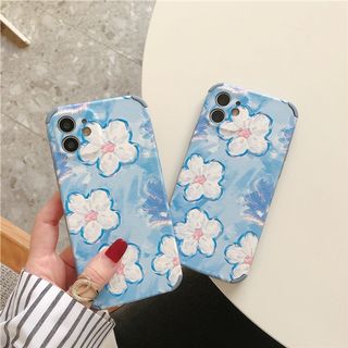 7022小清新花卉手機電話殼IPHONE 12 SE2 11 7 8 X PLUS XS XR MAX