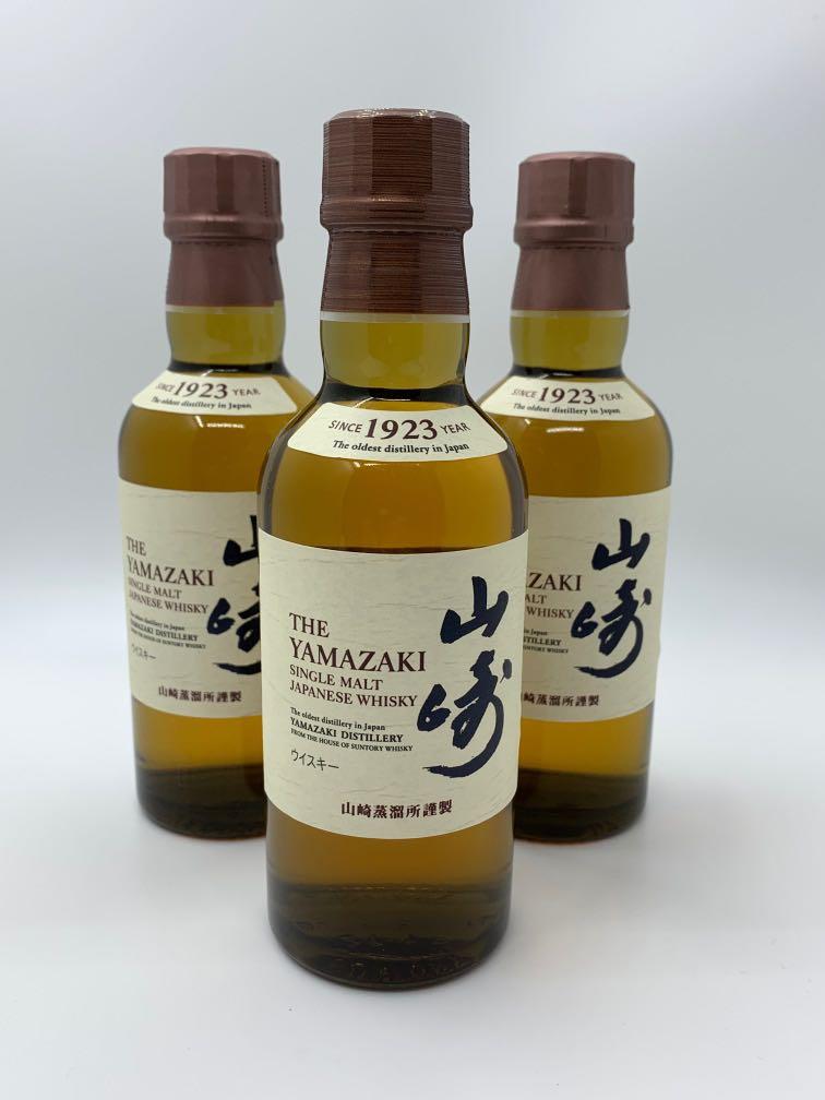 日本威士忌山崎180ml 三枝, 嘢食& 嘢飲, 酒精飲料- Carousell
