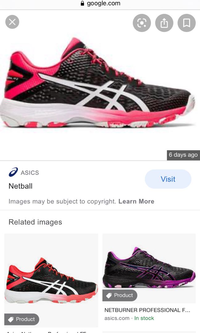 Girls asics netball discount shoes