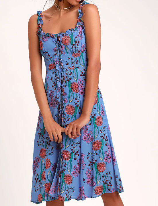 astr the label blue dress