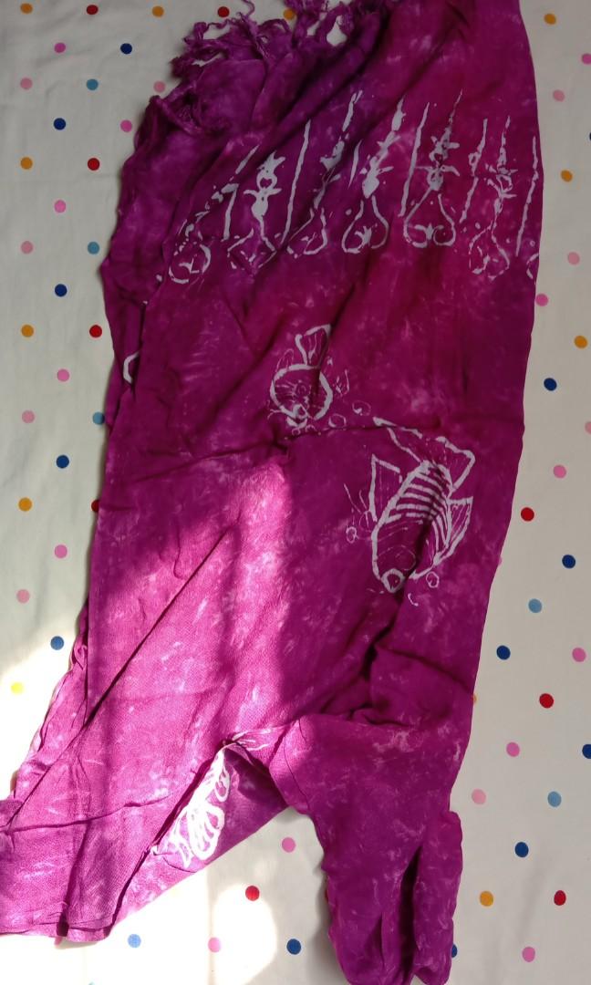 Boracay Scarf - Purple (Category: Scarves) located in Valenzuela. Submitted by lovinghandmedowns (Listing ID 1078334746, Image 1). Description: Downsizing shirts and dresses. RFS: Decluttering. Limited space on our new house. 🛑 LAST PRICE POSTED. NO HAGGLING PLEASE. 🛑 🛑🛵 NO SHOPEE CHECK OUT. For pick up or shipping via Lalamove, Grab or Mr. Speedy (Shipping Fee c/o buyer's expense. 📍Location: Gen. T. De Leon Valenzuela City 🧾 MOP: via GCash