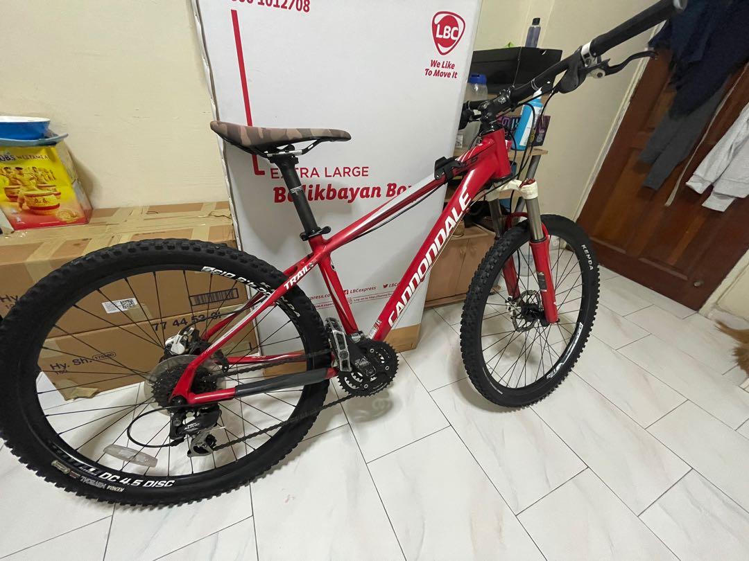 cannondale red mountain bike