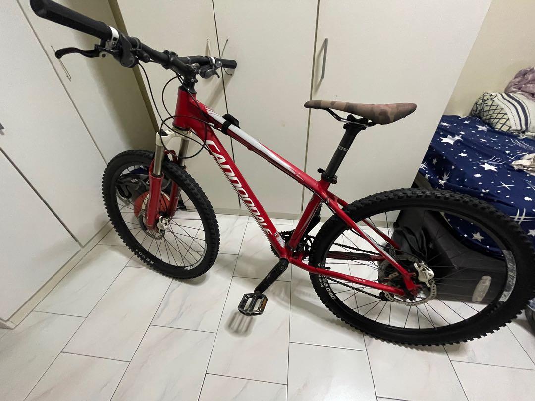 cannondale mountain bike red