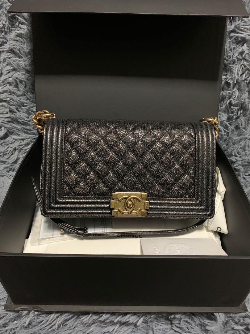 Le boy caviar top leather