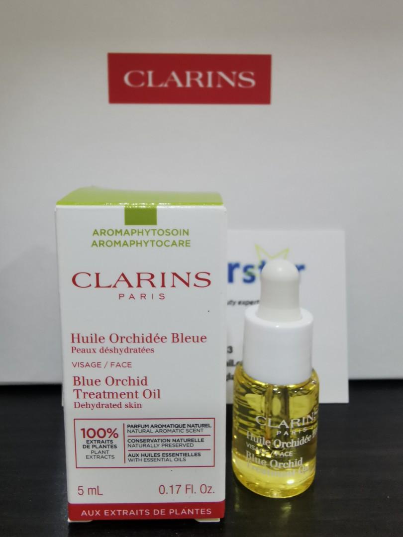 Clarins Blue Orchid Treatment Oil 5ml Dehydrated Skin Health Beauty Skin Bath Body On Carousell