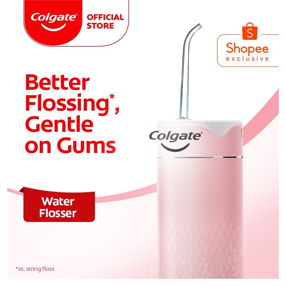 30 off colgate portable water flosser rechargeable water resistant ipx7 furniture home living bathroom kitchen fixtures on carousell