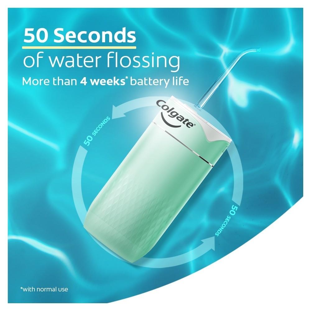 30 off colgate portable water flosser rechargeable water resistant ipx7 furniture home living bathroom kitchen fixtures on carousell