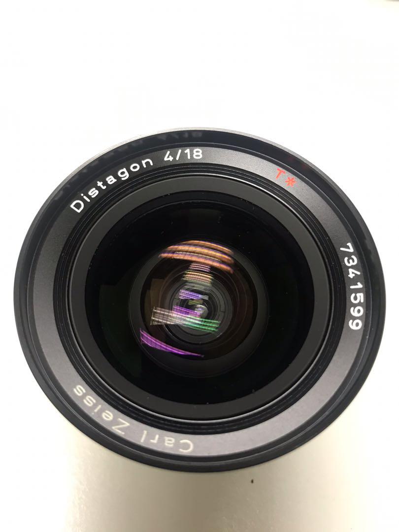 Contax Carl Zeiss T* Distagon 18mm F4 MMJ Lens From Japan