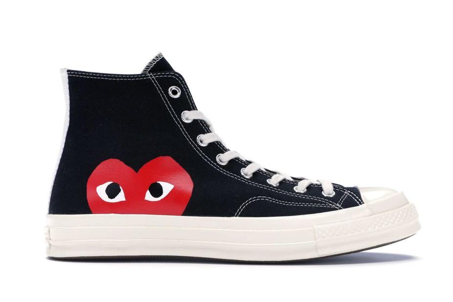 Converse x CDG PLAY 1970S High Cut White Black Women s Fashion Footwear Sneakers on Carousell