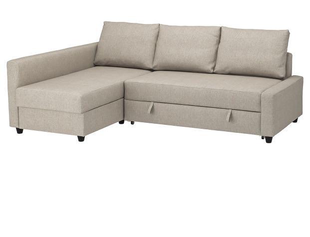 Corner Sofa Bed With Storage Beige, What Is The Size Of Corner Sofa