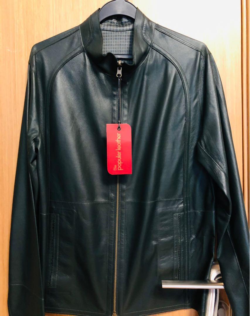 Leather Jacket (Category: Coats, Jackets and Outerwear) located in Singapore. Submitted by jonathan_lee623 (Listing ID 1078221721, Image 1). Description: Efes Populer Leather (Turkish brand) Colour: Dark green Size: S.