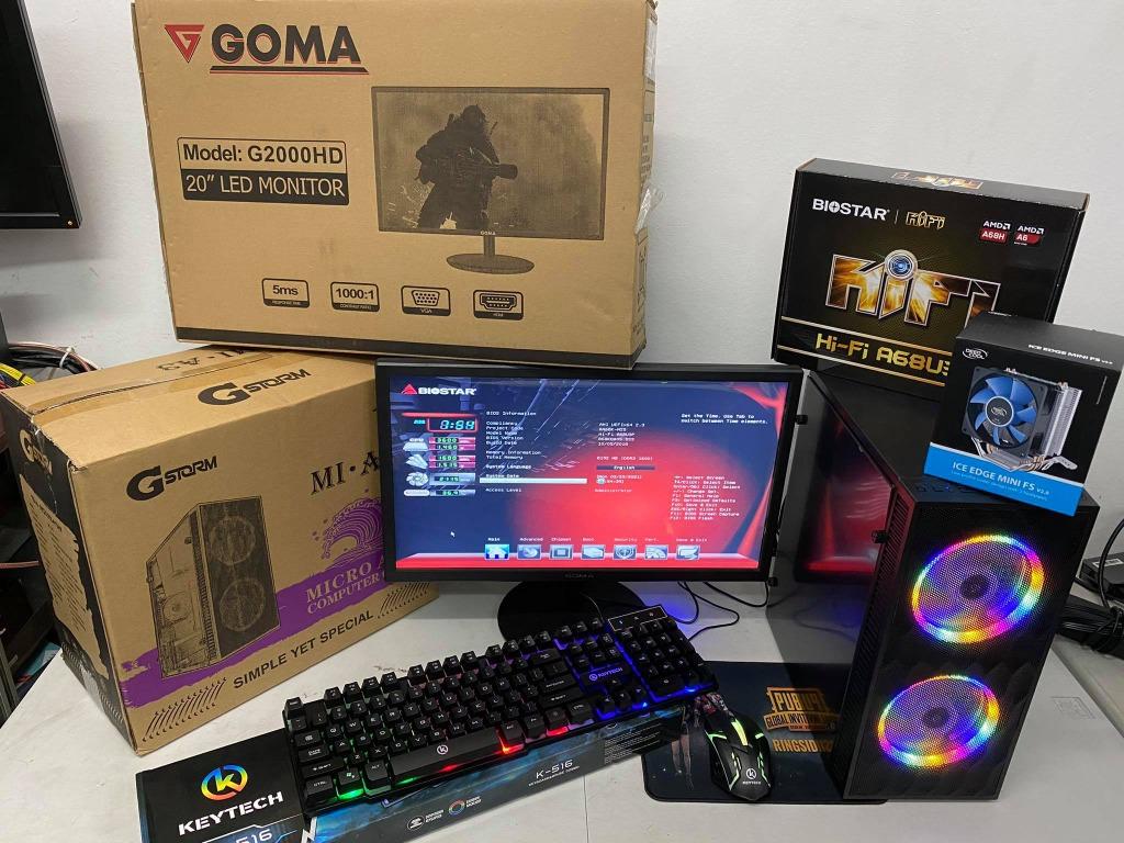 desktop set amd a8 5600k with radeon 5570 hd graphics