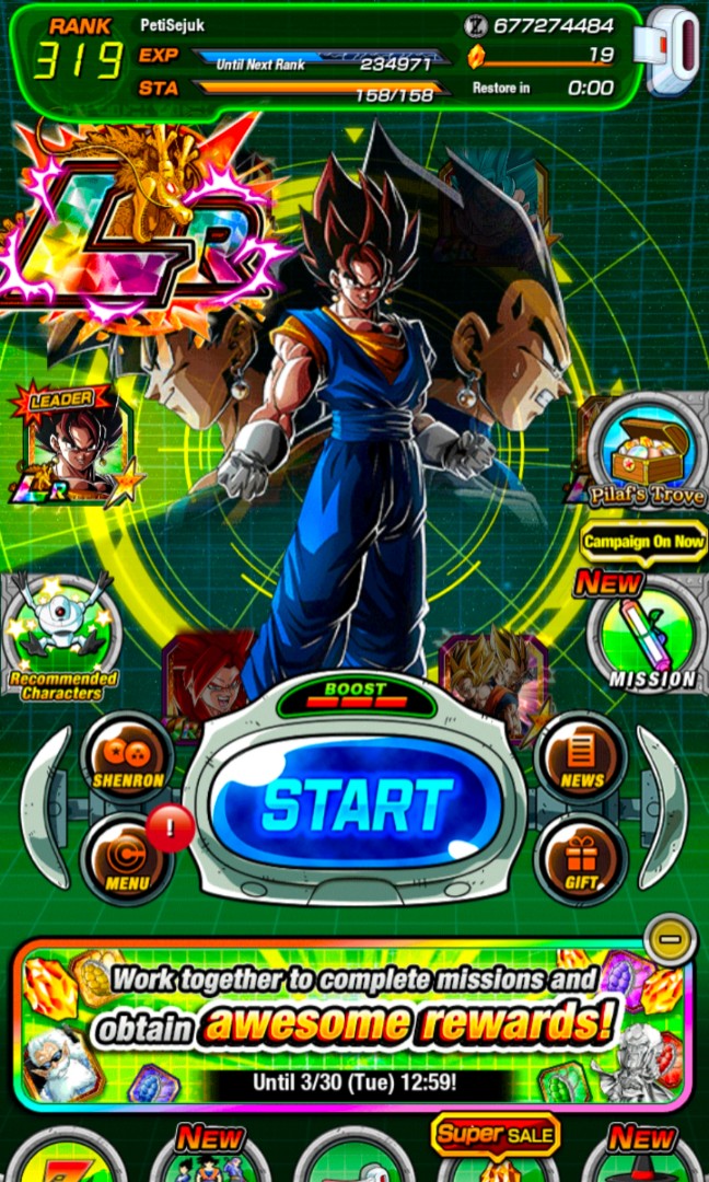 compte dokkan battle global Lvl 380 (51 Lr