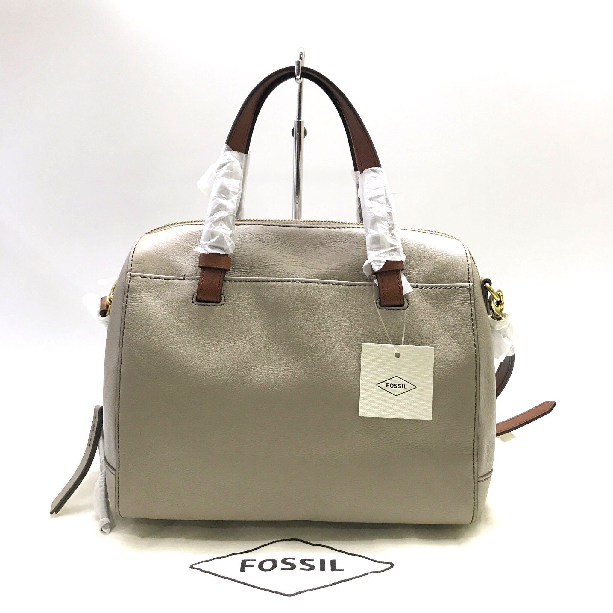 Fossil rachel satchel light taupe sales