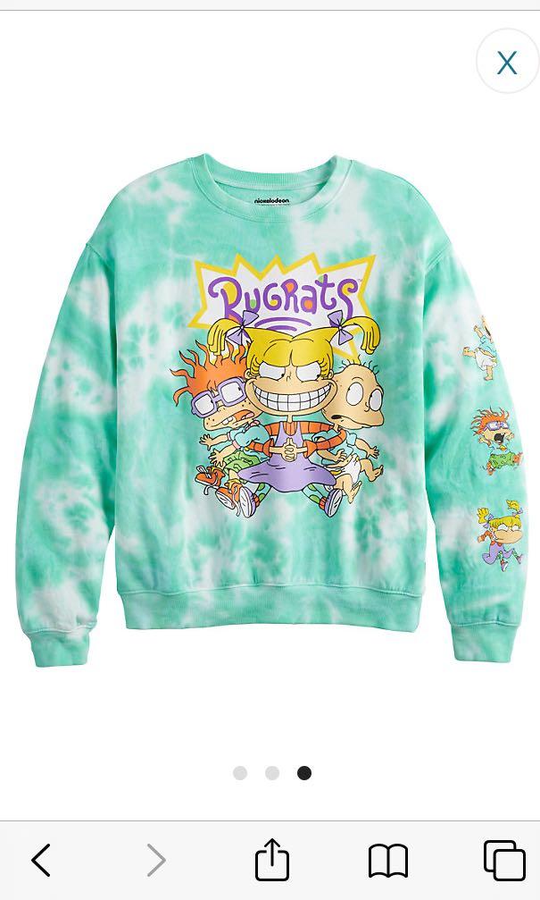 FREE POS Nickelodeon Rugrats Tie Dye Sweatshirt Men s Fashion