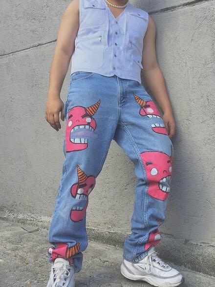 Hand Painted Jeans