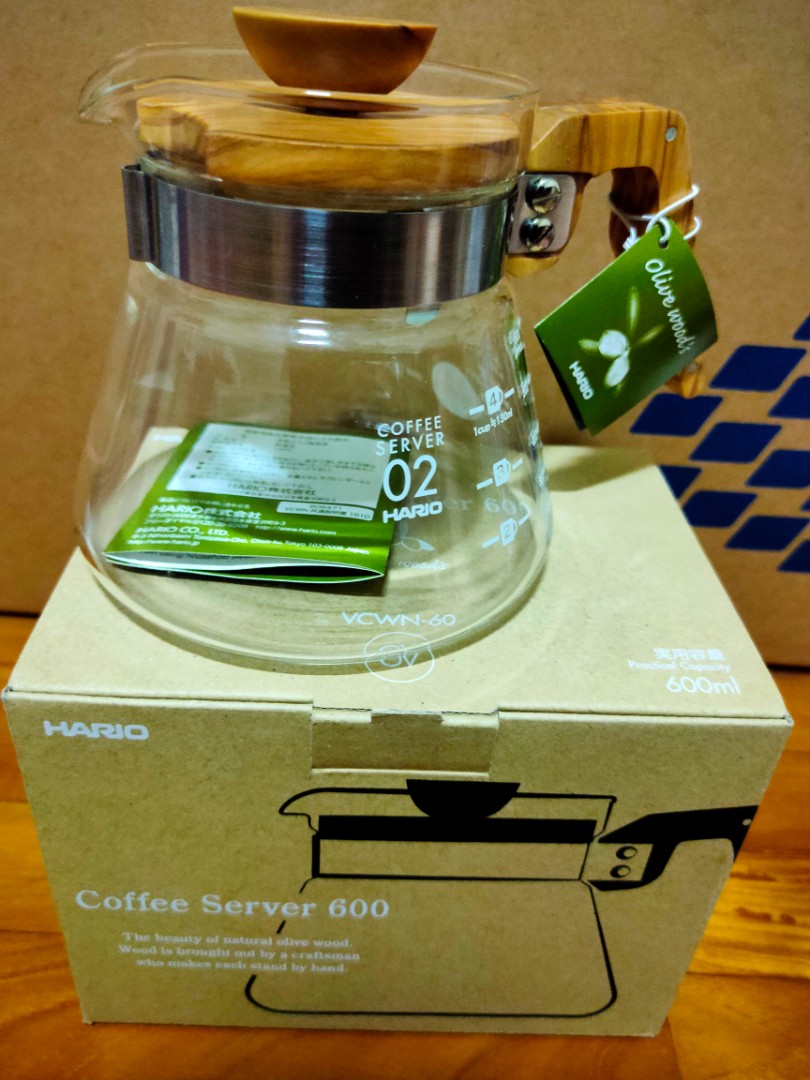 Hario Coffee Server 600 ml Olive Wood