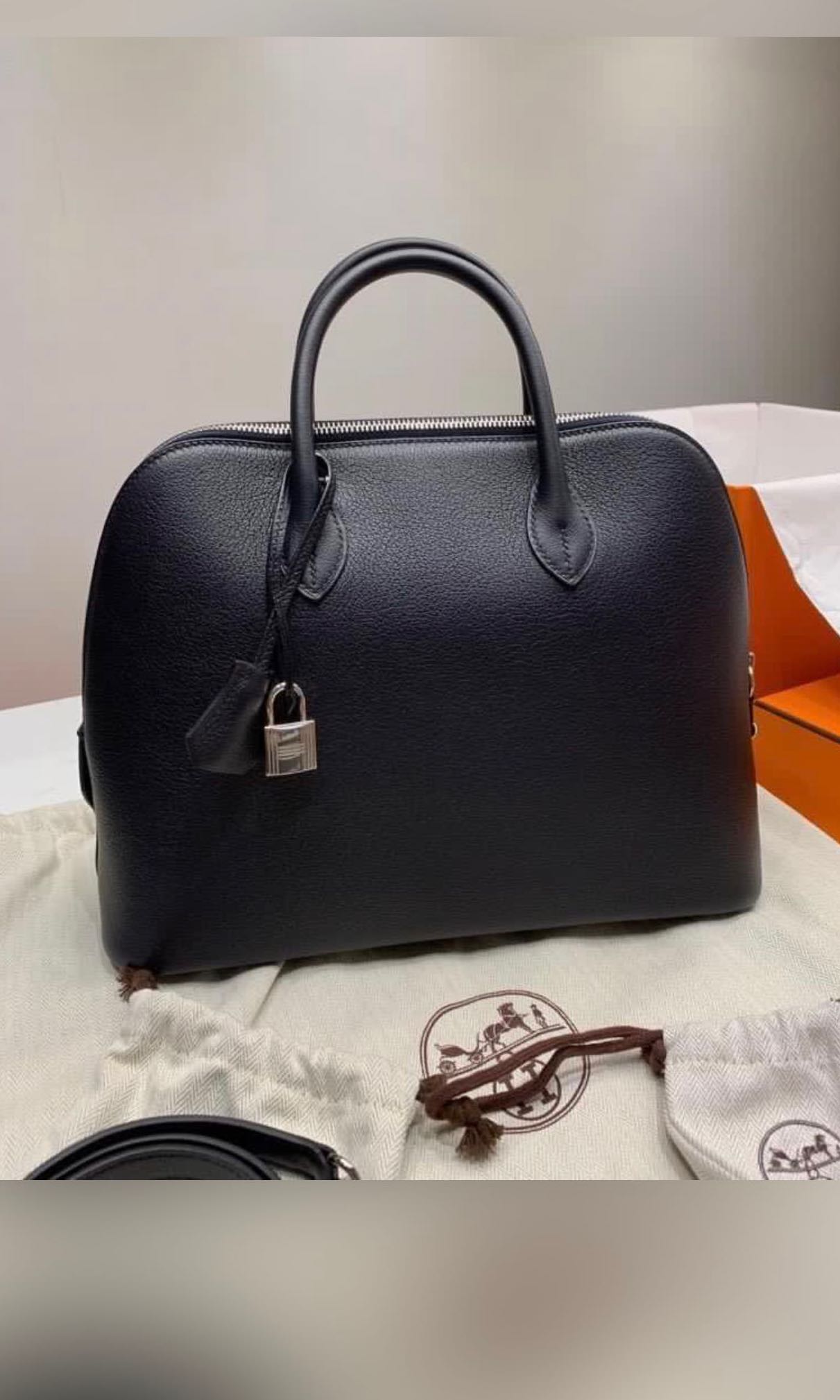 Hermes Bolide 1923 30 Bleu Indigo - Limited Production, Women's Fashion,  Bags & Wallets, Tote Bags on Carousell