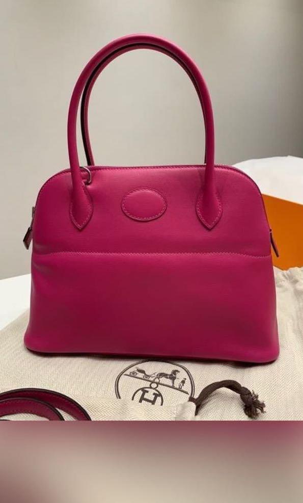 HERMES Swift Bolide 27 Rose Pourpre 426198