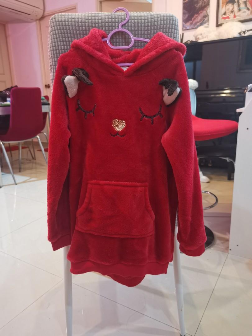 H&m hoodie red clearance