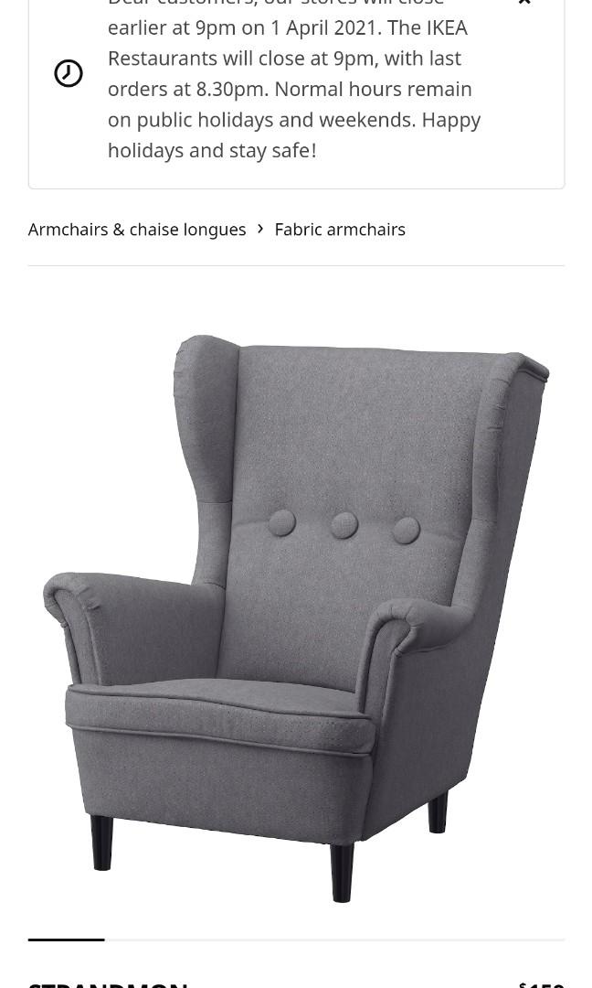 Ikea Strandmon CHILDREN arm chair Furniture Home Living Furniture Chairs on Carousell