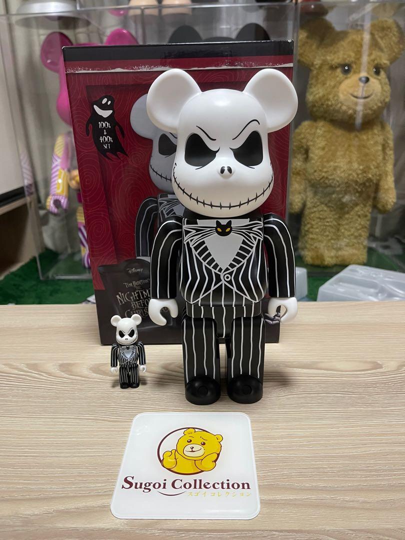 In Stock] BE@RBRICK x Jack Skellington 100%+400% set bearbrick (2017 ver.)