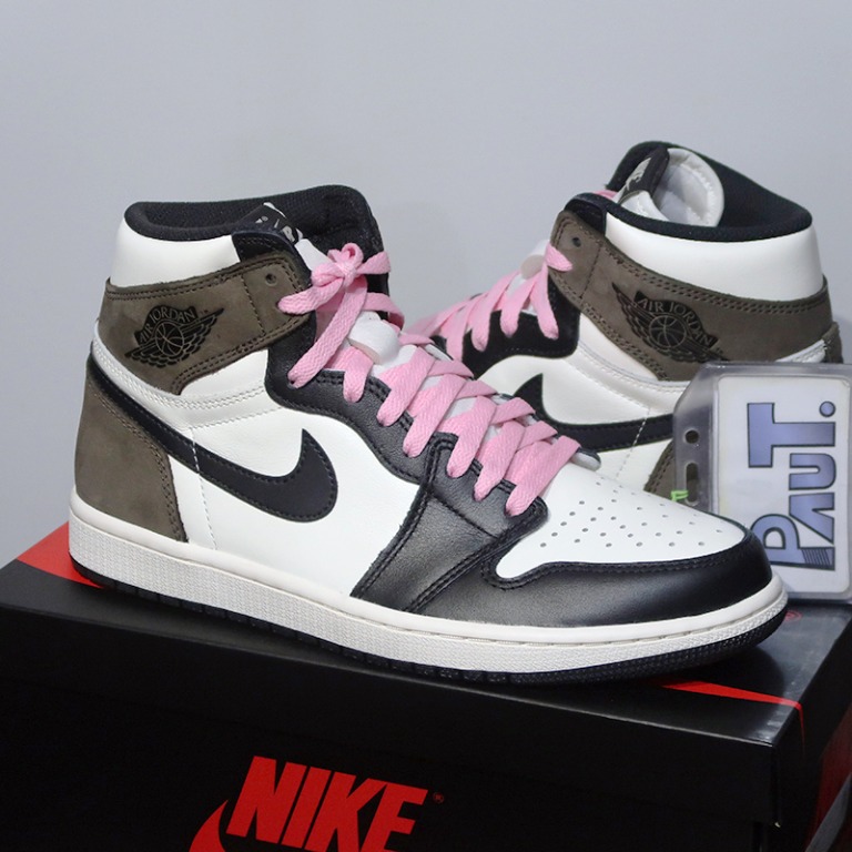 Jordan mocha pink laces clearance