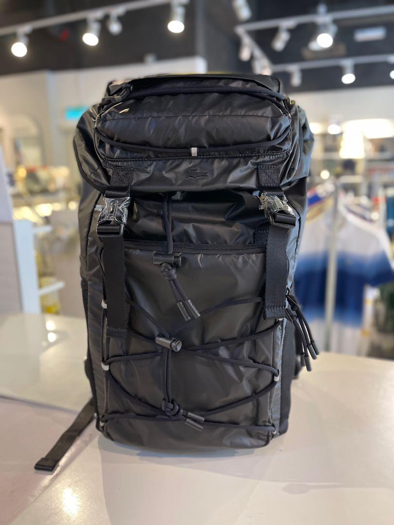 Lacoste flap 2025 backpack
