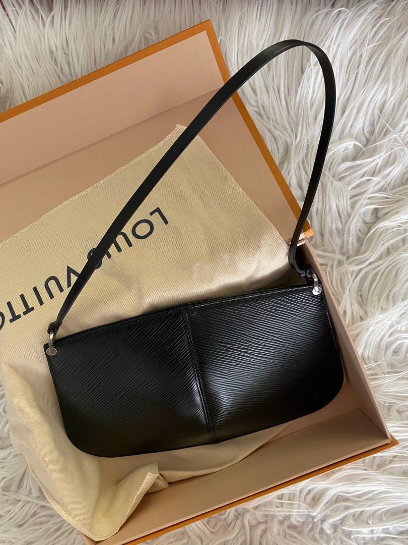 Louis Vuitton Black Epi Leather Demi Lune Pochette Bag, Women's Fashion,  Bags & Wallets, Purses & Pouches on Carousell