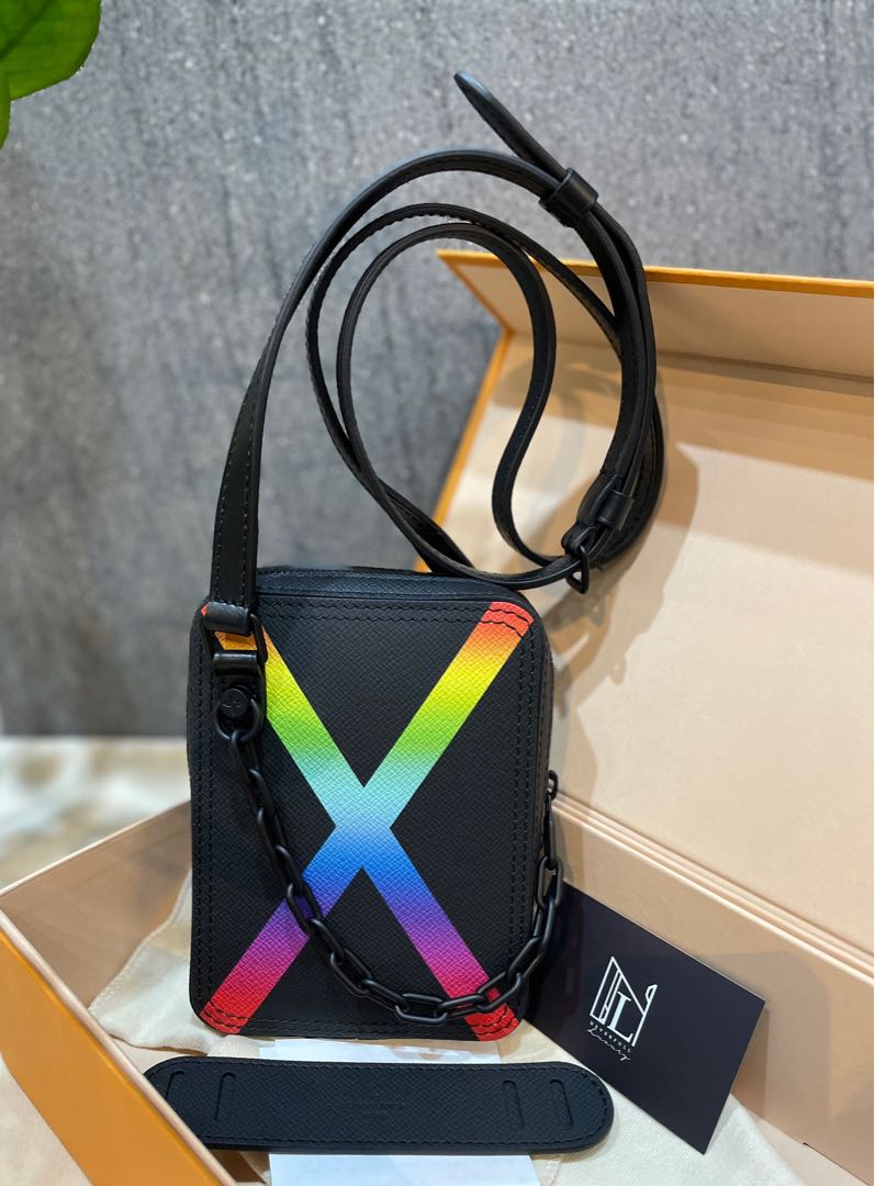 Louis Vuitton New Wave Rainbow Logo Black Calfski tote｜TikTok Search