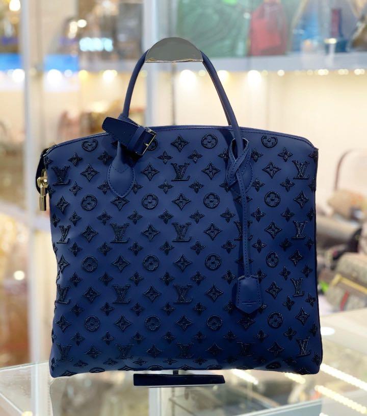 Louis Vuitton Limited Edition Blue Monogram Addiction Lockit Vertical –  Bagaholic