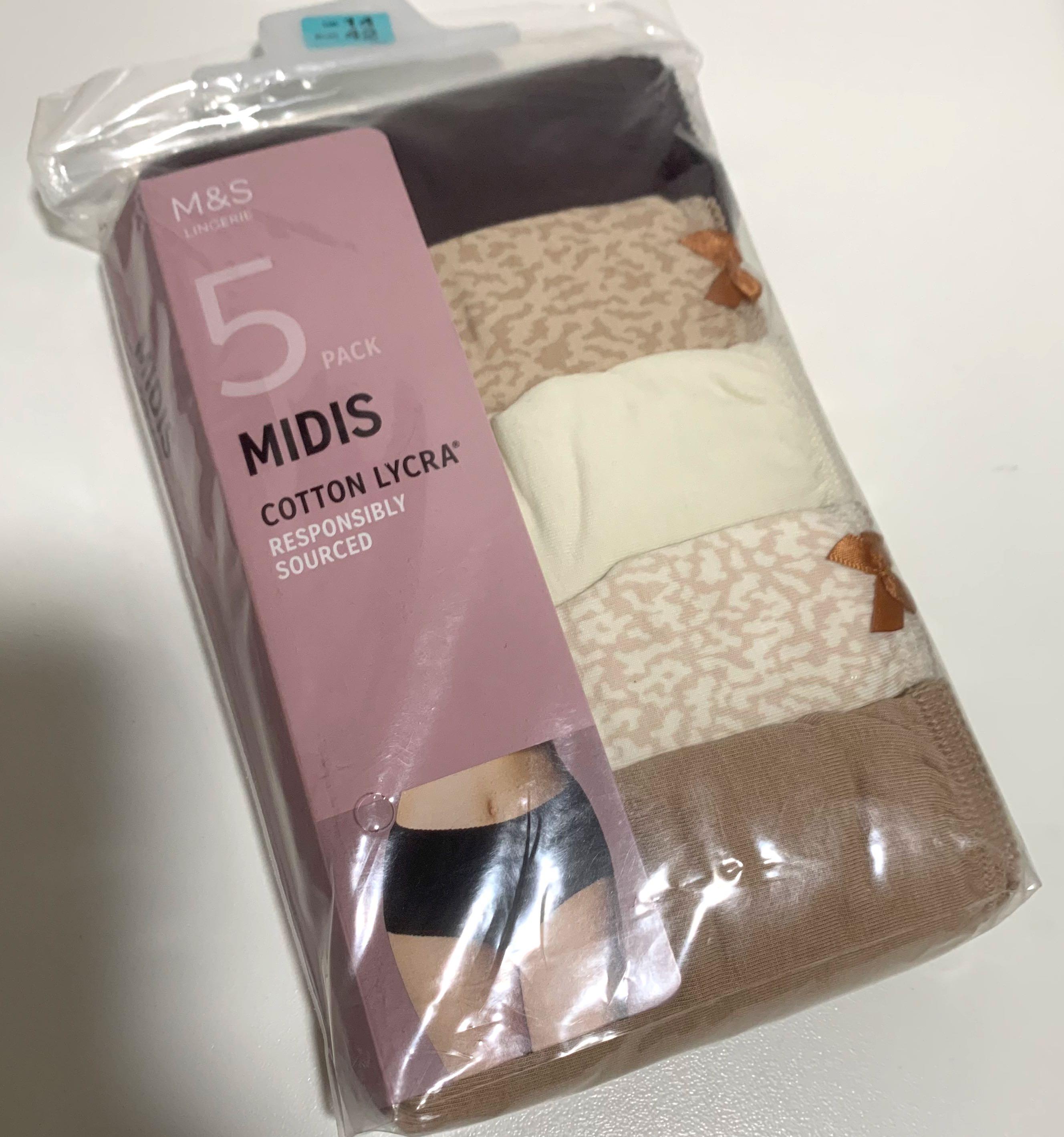 ❤️ M&S 5 PACK SET (MIDIS Underwear Panties) , Women's Fashion