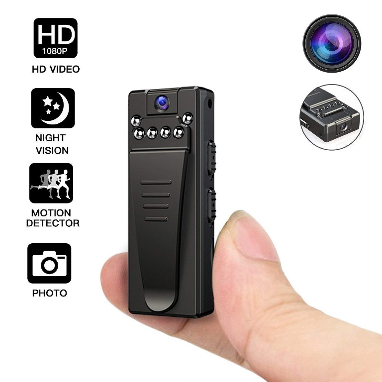 Rotational Night Vision Hidden Camera, HD Mini Camera, Nanny Camera with Loop Recording and