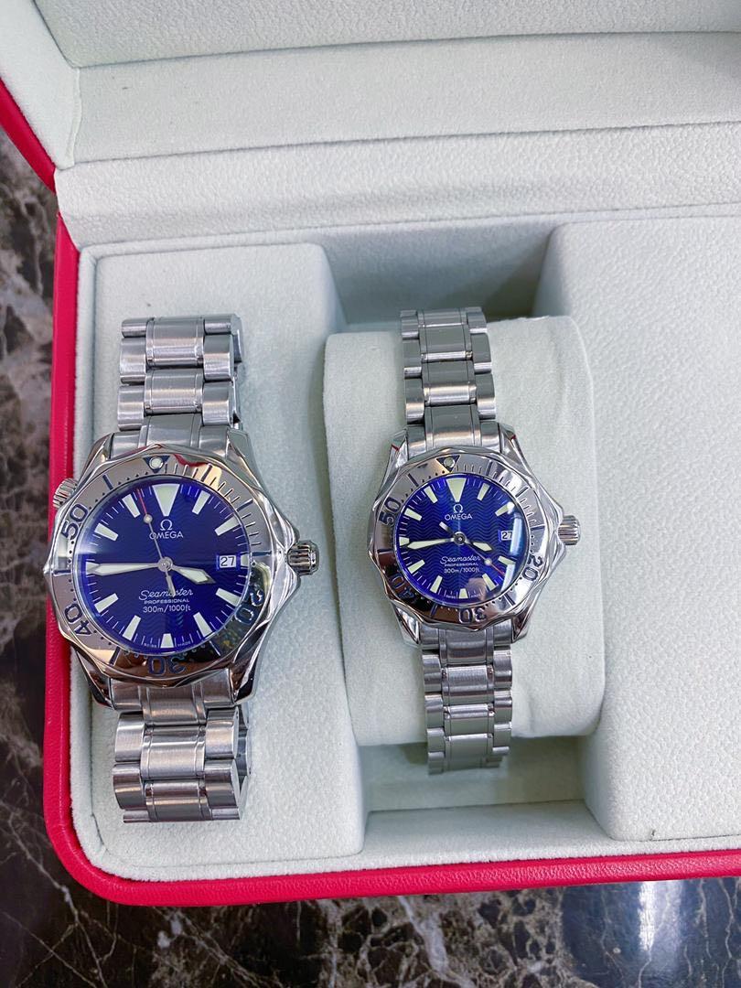 Omega Seamaster Couple Watch, Luxury 