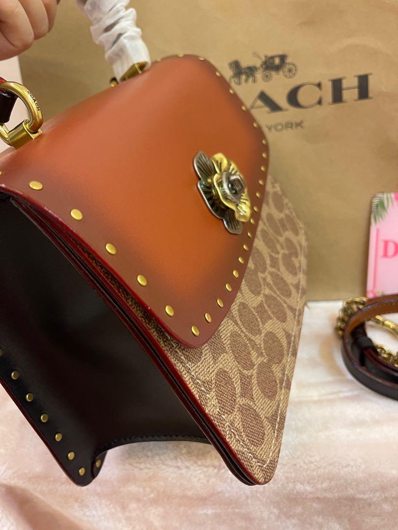 Original coach 53349 women top handle Parker bag