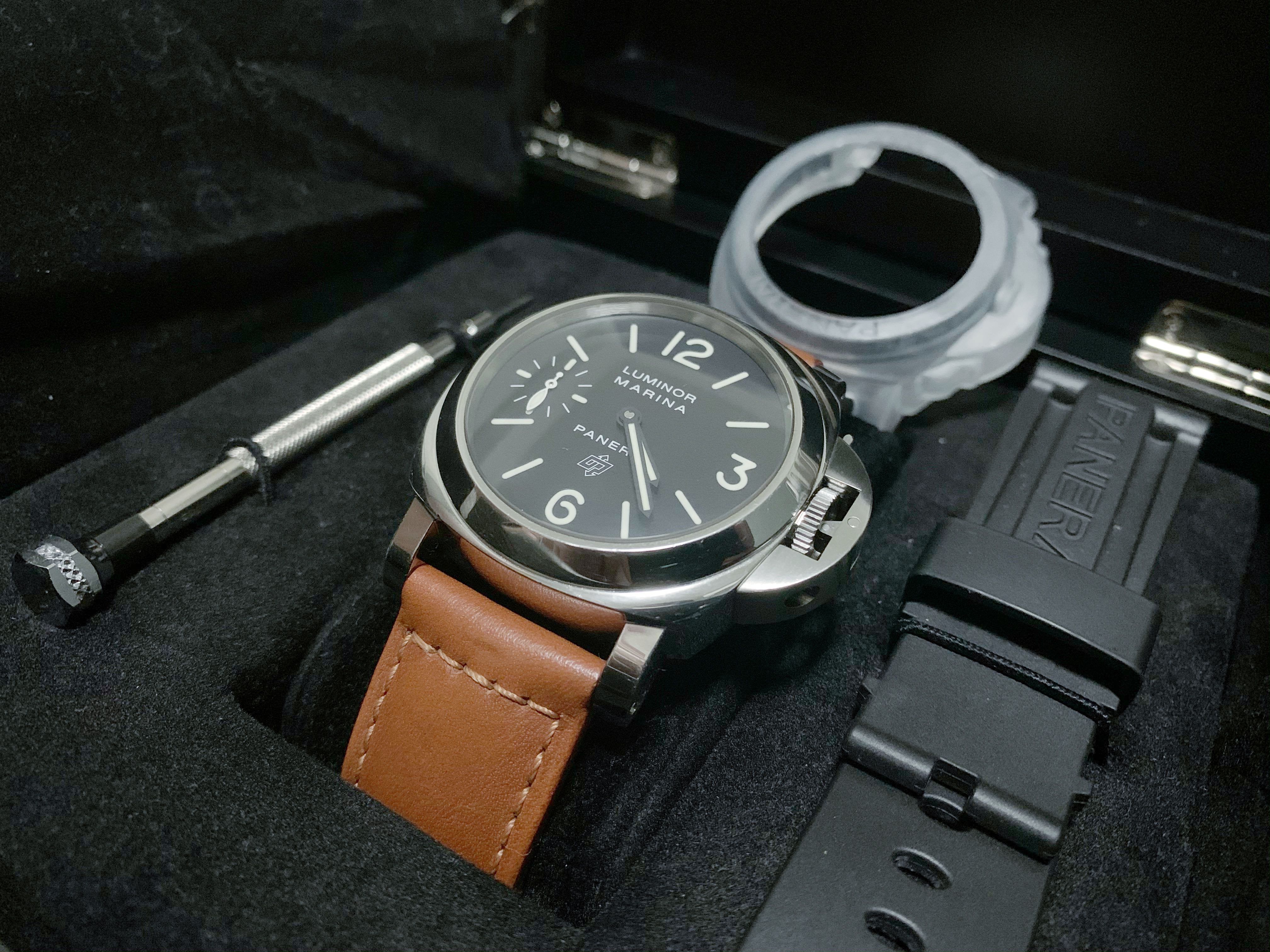Panerai Luminor Marina Logo PAM 005 (Full Set), Luxury, Watches on ...