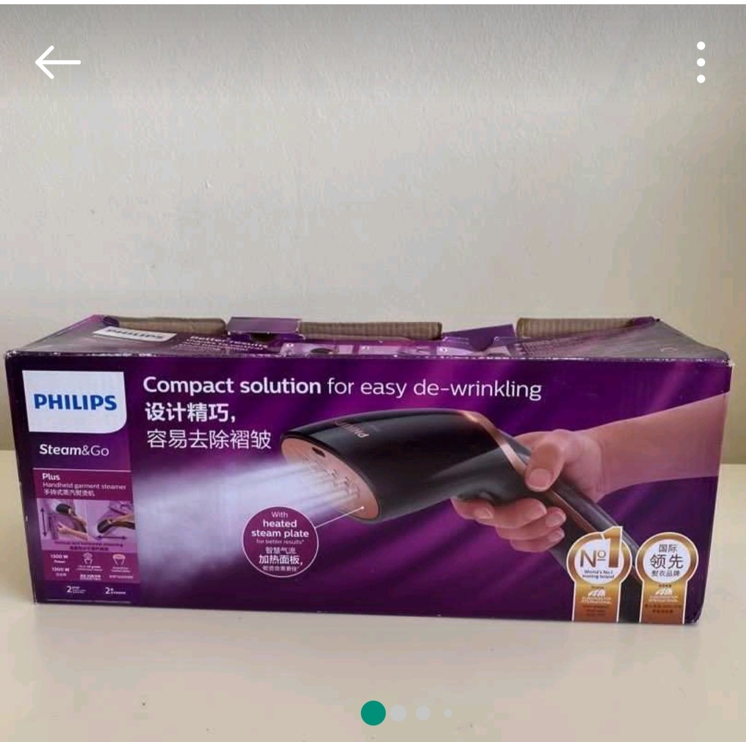 philips steam and go handheld garment steamer, TV & Home Appliances