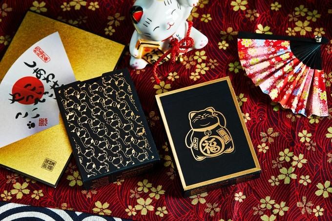 Bicycle maneki neko playing cards on sale